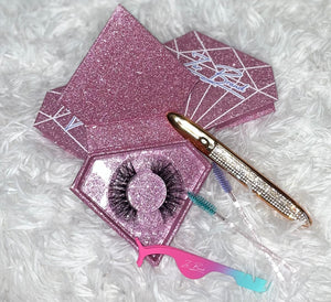 Luxury Eyelash and Magic EyeLiner Bundle w/ free gift